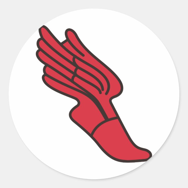 Track-Logo Runder Aufkleber (Vorderseite)