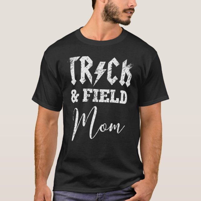 Track-Mama für Track- und Feldspur-Mama T-Shirt (Vorderseite)