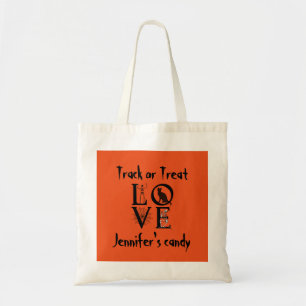 Track or Treat Totenkopf-Spinne personalisiertes H Tragetasche
