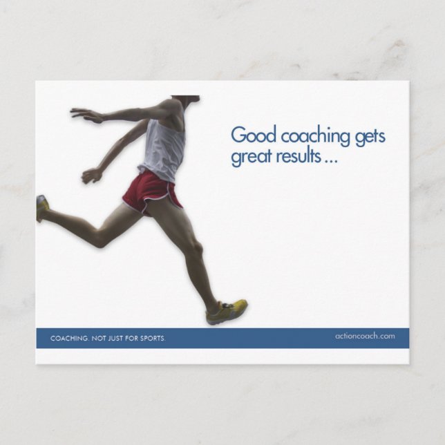 Track Sports Postcard Postkarte (Vorderseite)