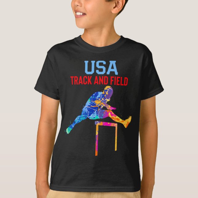 Track-Team der USA und Field 2021 T-Shirt (Vorderseite)