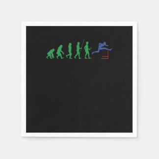 Track- und Feldgymnastikläufer mit Hurdling Gi Serviette