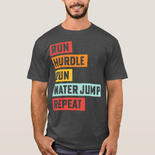 Track- und Feldtrainer der Schrittfolge T-Shirt