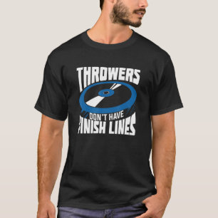 Track- und Feldwirbeldesign für einen Diskus T T-Shirt
