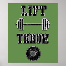 Track- und Field Discus Thrower Poster