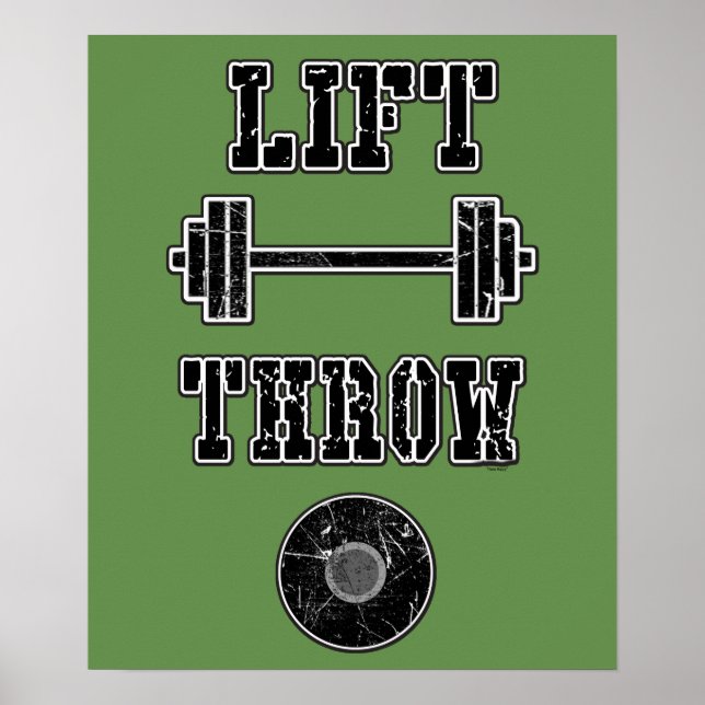 Track- und Field Discus Thrower Poster (Vorne)