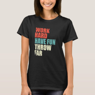 Track- und Field-Event-Sport-Diskussion über Throw T-Shirt