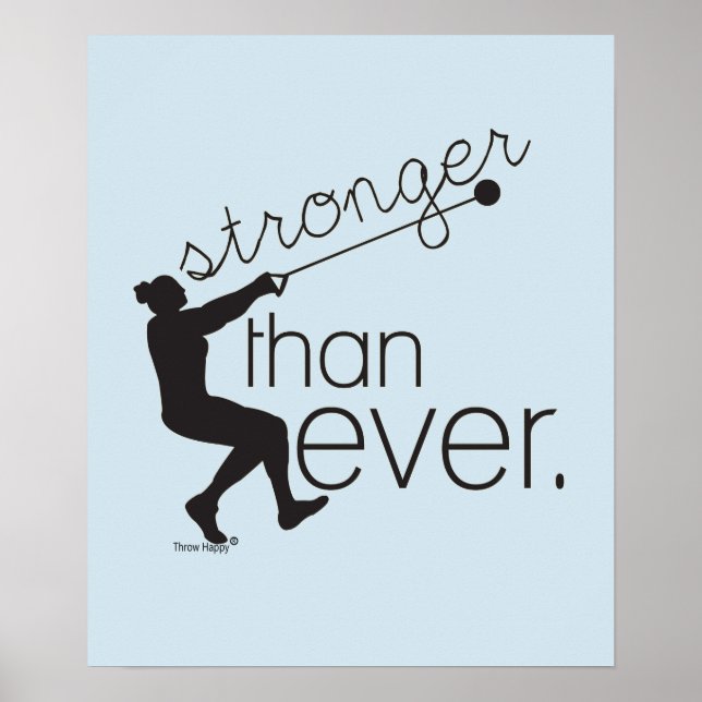 Track- und Field-Hammer-Wirbel-Inspirations-Poster Poster (Vorne)