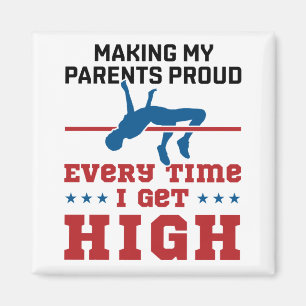 Track und Field High Jump jedes Mal, wenn ich hoch Magnet