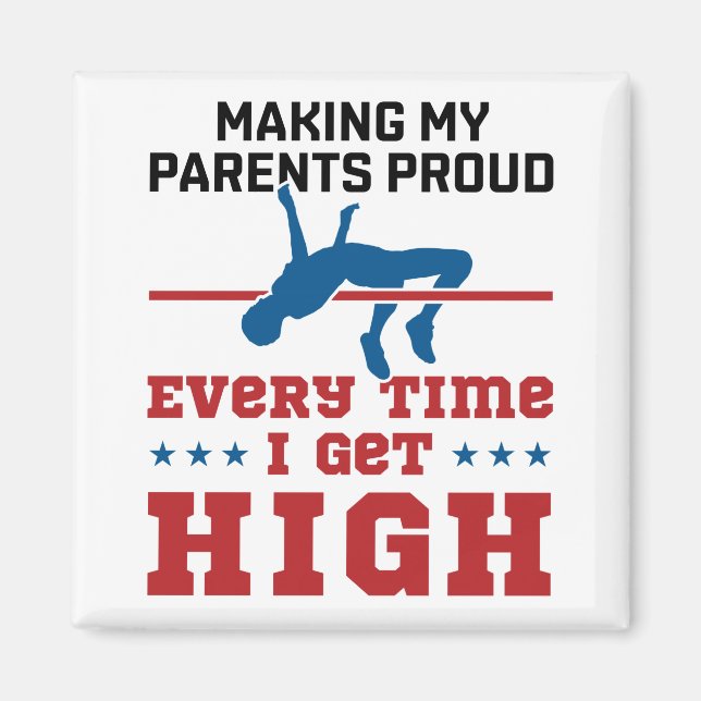 Track und Field High Jump jedes Mal, wenn ich hoch Magnet (Vorne)