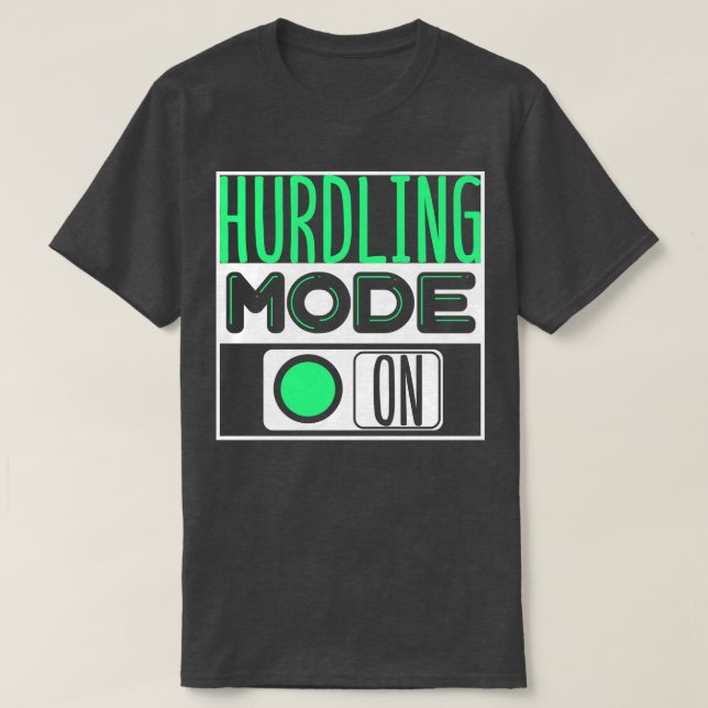 Track und Field Hurdling T-Shirt (Design vorne)