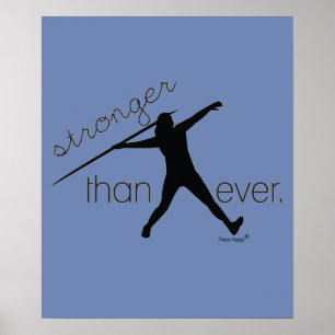 Track und Field Javelin Thrower Poster-Geschenk Poster