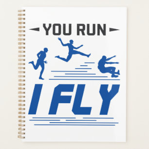 Track und Field Long Jump, den du in Fliege läufst Planer