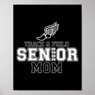 Track und Field Senior Mama 2025 Abschluss Jahr Poster