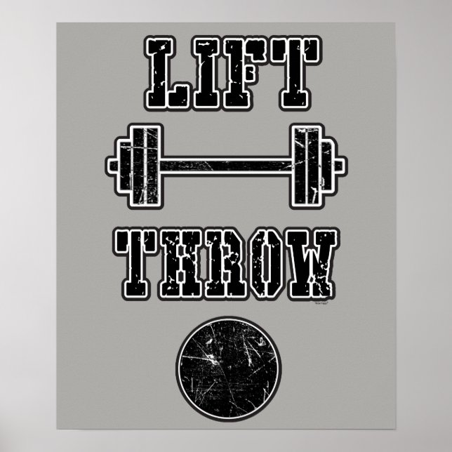 Track und Field Shock Wasserflasche mit Schubdach Poster (Vorne)