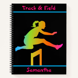 Track- und Field Spiral-Notebook Notizbuch