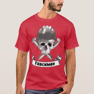 Trackman Skull und Spikes Crossbones T-Shirt