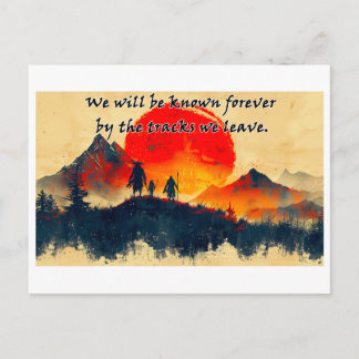 Tracks We Leave Behind - Design 1 Postkarte