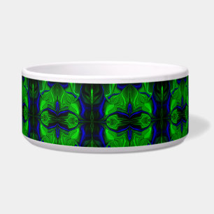 Traços e formas azuis e verde, quase listrado. napf