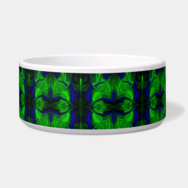 Traços e formas azuis e verde, quase listrado. napf (Vorderseite)