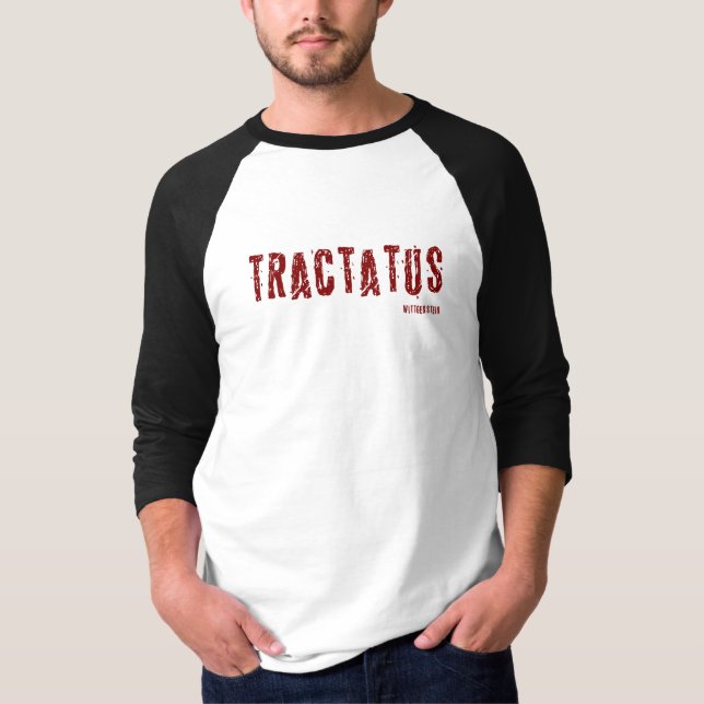 Tractatus Schwarzes u. Weiß T-Shirt (Vorderseite)