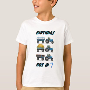 Tractor Birthday Boy @ 7 T-Shirt
