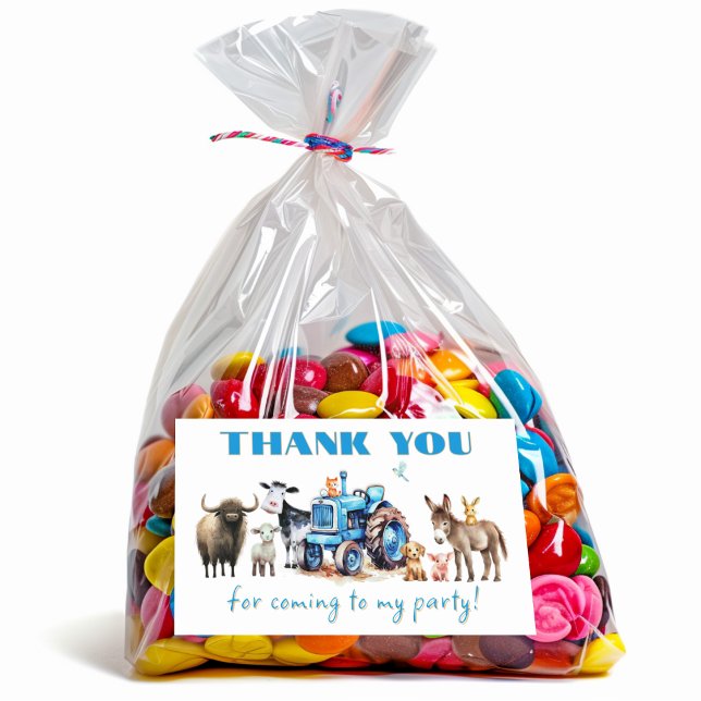 Tractor Birthday Farm Animes Vielen Dank Rechteckiger Aufkleber (Von Creator hochgeladen)