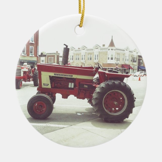 Tractor Downtown Keramik Ornament (Vorne)