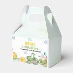 Tractor Farm Animal Birthday Party Fevor Box Geschenkschachtel
