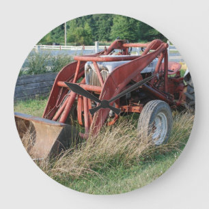 tractor große wanduhr