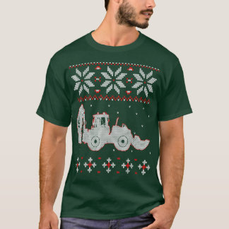 Tractor Lover Ugly Christmas Sweater, Bauer Farmi T-Shirt