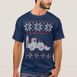 Tractor Lover Ugly Christmas Sweater, Bauer Farmi T-Shirt