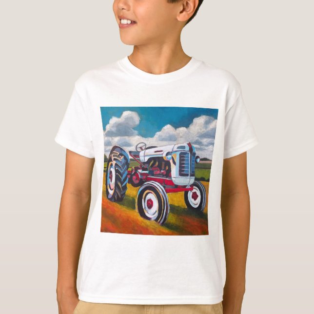 Tractor Painting - Gift for Tractor Enthusiasts T-Shirt (Vorderseite)