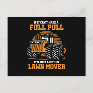 Tractor Puller Agriculturist Tractor Pulling If It Postkarte