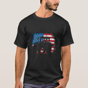 Tractor USA Flag Design für patriotischen Bauer T-Shirt
