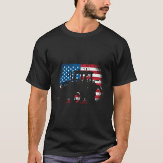 Tractor Usa Flag für patriotischen Bauer T-Shirt