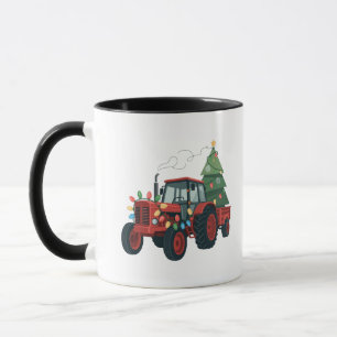 Tractor Weihnachtsbeleuchtung Traktor Weihnachten Tasse