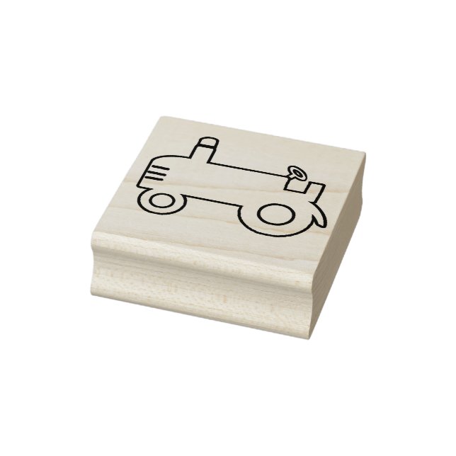 Tractor Wood Art Briefmarke Gummistempel (Stempel)