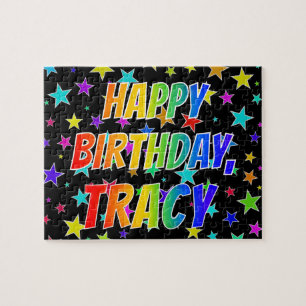 "TRACY" First Name, Fun "HAPPY BIRTHDAY" Puzzle