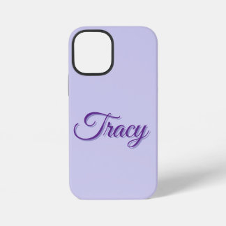Tracy Mädchenname in Lila, iPhone 12 Mini Hülle