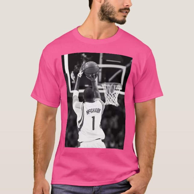 Tracy Mcgrady - Schwarz-weiß T-Shirt (Vorderseite)