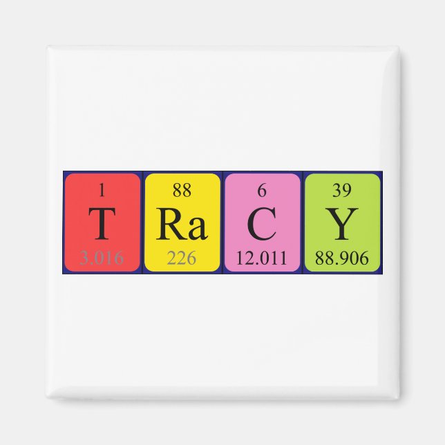 Tracy Periodenmagnet Magnet (Vorne)