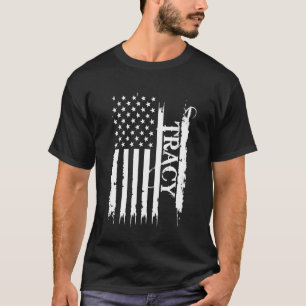 Tracy United Staaten stört US-Flagge T-Shirt