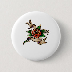 Trad Tattoo 005 Aufkleber  Button