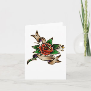 Trad Tattoo 005 Aufkleber Karte