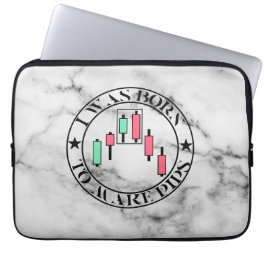 Trade Design | Bärisches Muster Marmor | Pips Laptopschutzhülle