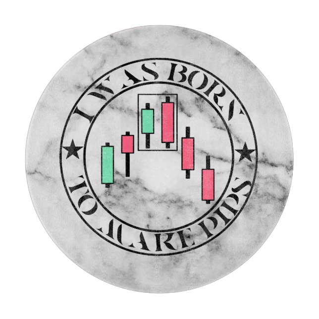 Trade Design | Bärisches Muster Marmor | Pips Schneidebrett (Vorderseite)