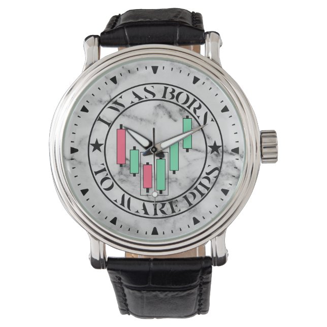 Trade Design | Bullish pattern | Marble Armbanduhr (Vorderseite)