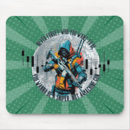 Trade Motivation | Cyberpunk Sniper | Fantasy  Mousepad