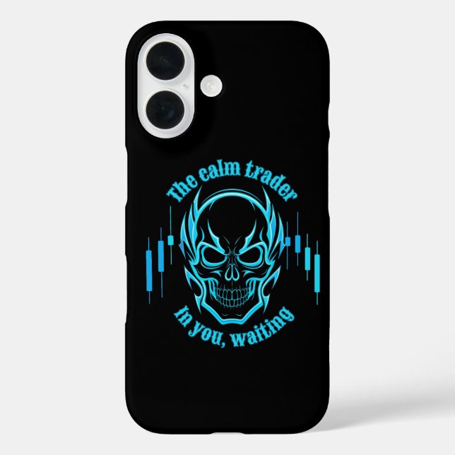 Trade Motivation | Skull | Calm Trader Case-Mate iPhone Hülle (Rückseite)